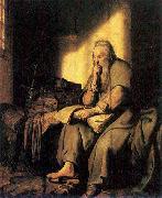 REMBRANDT Harmenszoon van Rijn, Saint Paul in prison